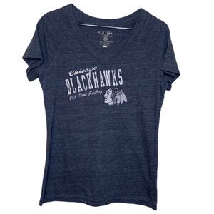 Chicago Blackhawks Grey V-Neck Tee